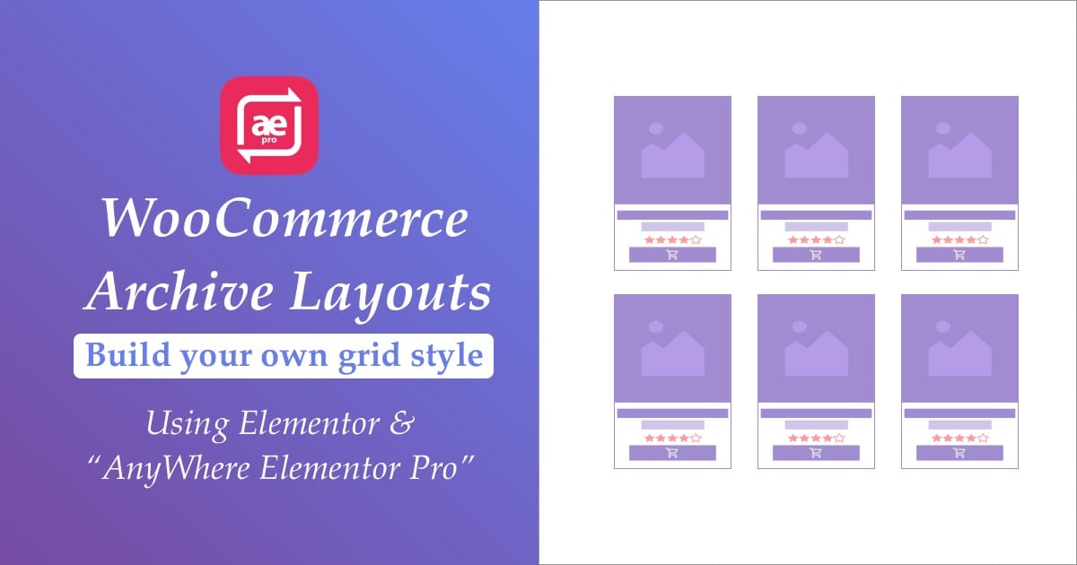 Design Woocommerce Product Archives Using Anywhere Elememtor Pro Photos