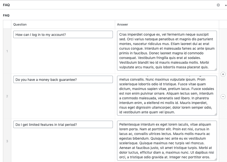 custom field data