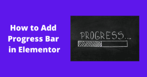 Progress Bar Elementor