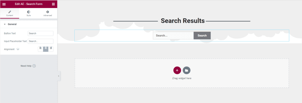 AE - Search Form