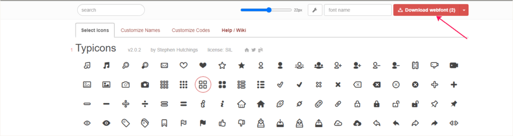 Download Custom Icons