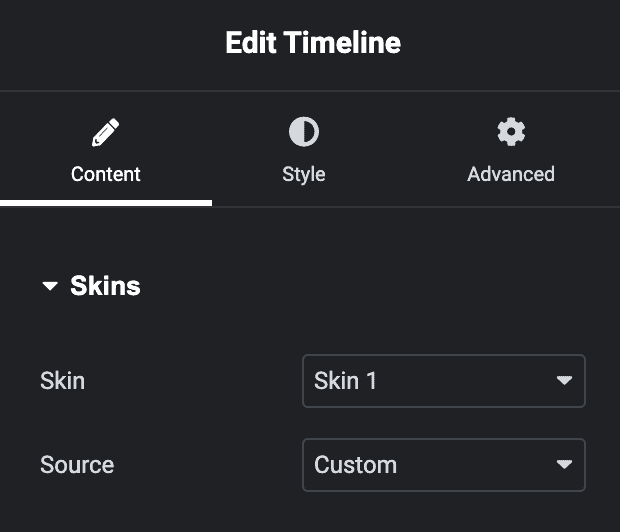 Timeline: Skins Type