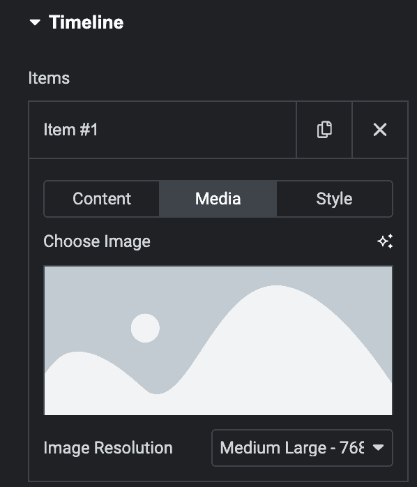 Timeline: Custom Timeline Media Settings