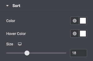 Data Table: Sort Style Settings