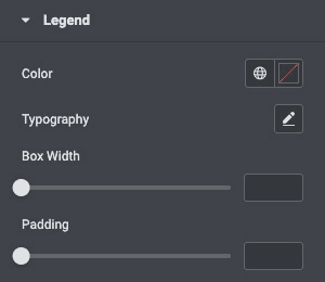 Chart: Legend Style Settings