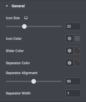 After/Before Image: General Style Settings