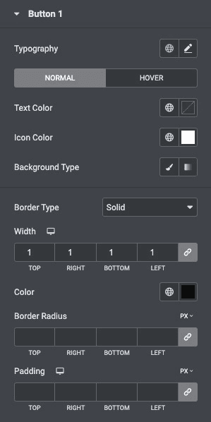 Dual Button: Button Style Settings