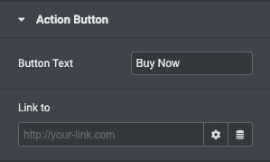 Flip Box: Action Button Settings