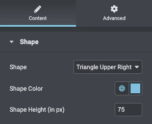 Shape Divider: Shape Settings