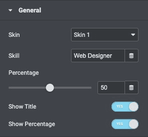 Progress Bar: General Settings