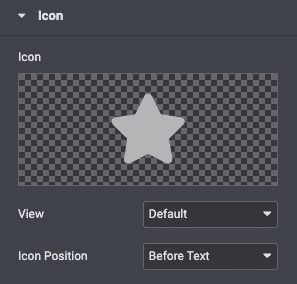 Text Separator: Icon Settings