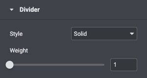 Text Separator: Divider Settings