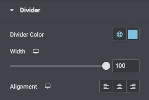 Text Separator: Divider Style Settings