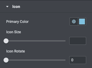 Text Separator: Icon Style Settings