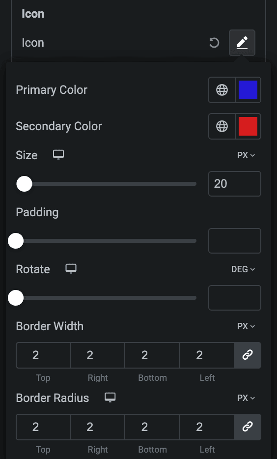 Business Hours: Icon Style Settings