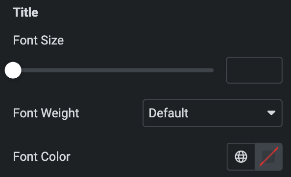 Radial Charts: Tooltip Title Style Settings