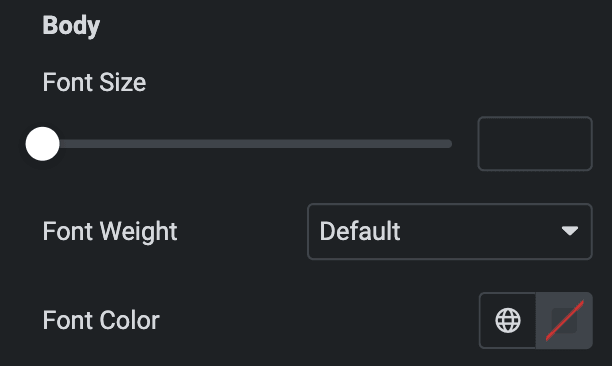 Radial Charts: Tooltip Body Style Settings