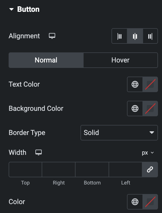 Team Member: Button Style Settings(Normal)