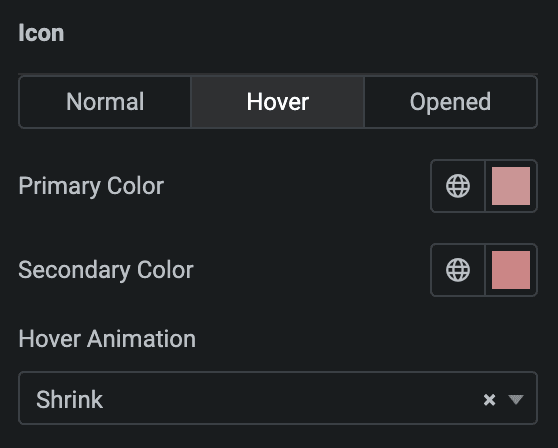 FAQ: Icon Style Settings(Hover)