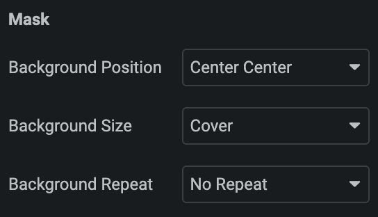 Video Box: Mask Style Settings