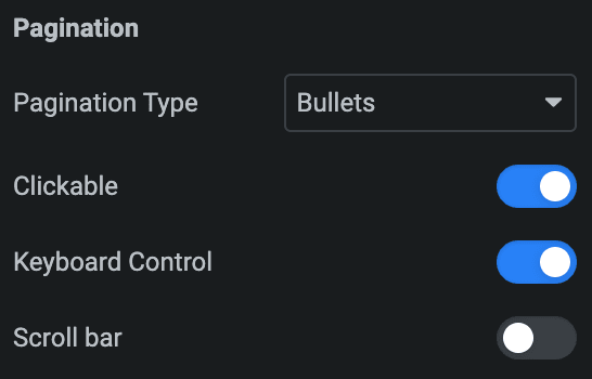 Team Member: Pagination Settings