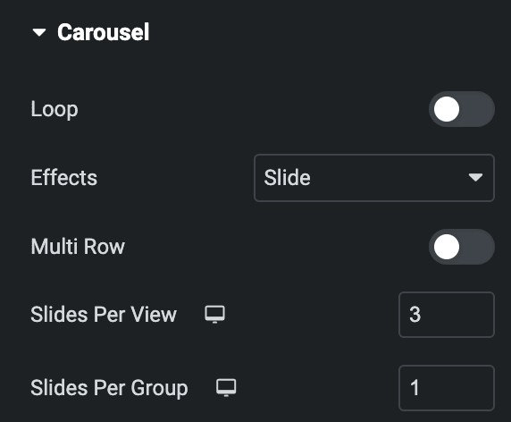 Instagram Feed: Carousel Layout Settings