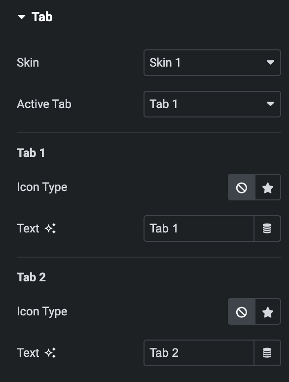 Advanced Price Table: Tab Settings