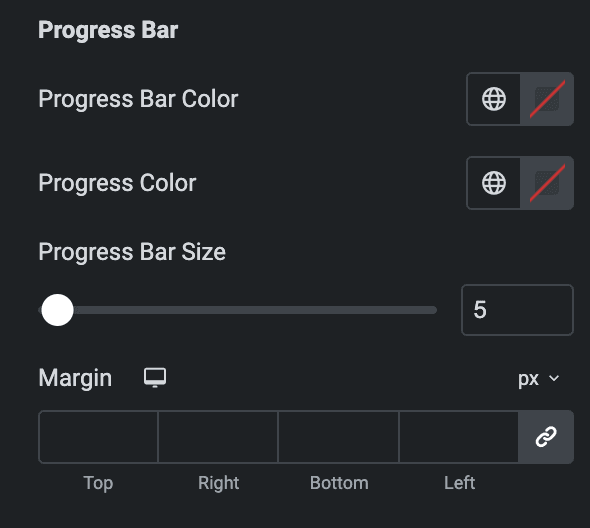 Video Gallery: Carousel Pagination Style Settings(Progress Bar)