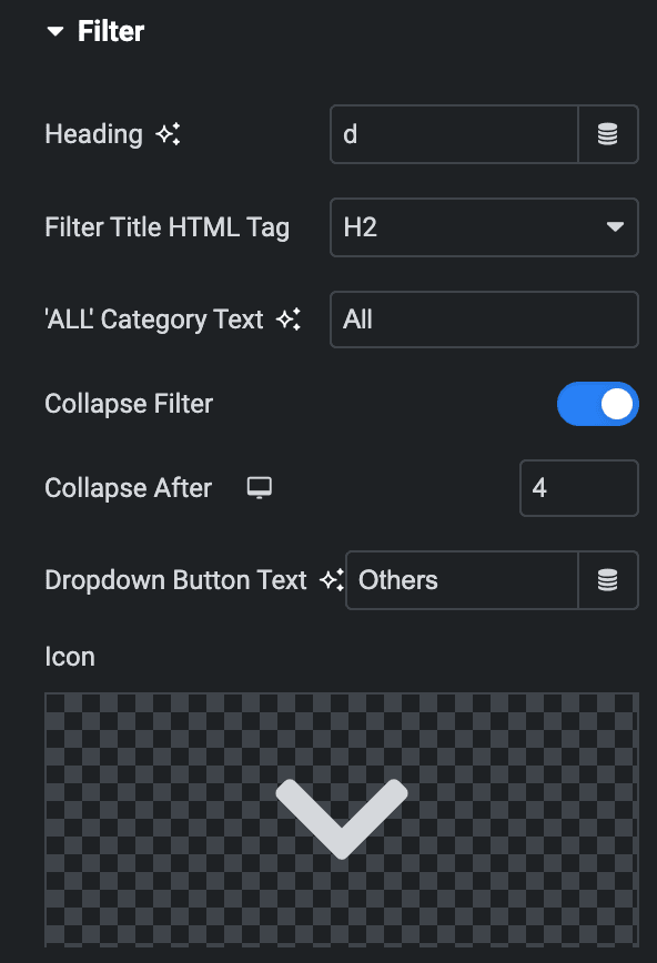 Video Gallery: Filter Settings