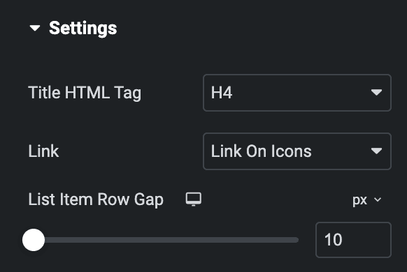 Image Scroll: Settings