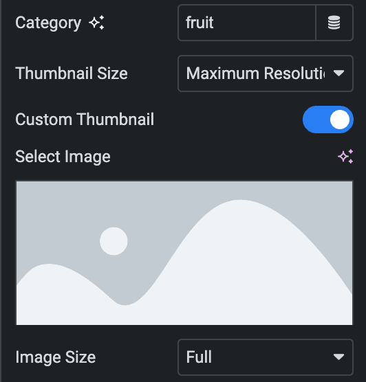 Video Gallery: Thumbnail Settings