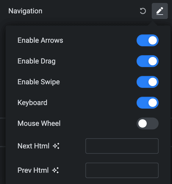 Video Gallery: LightBox Navigation Settings