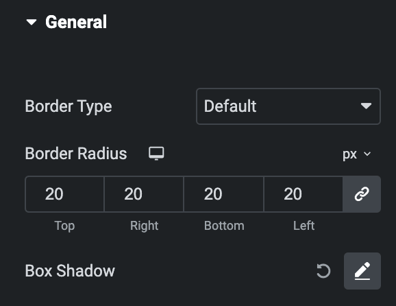 Image Scroll: General Style Settings