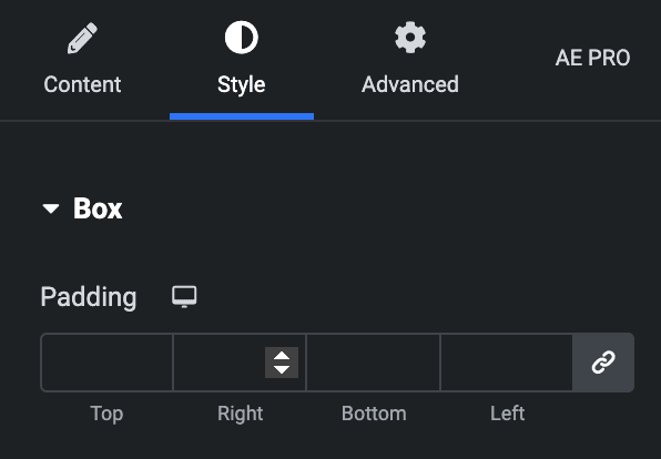 Advanced Price Table: Box Style Settings