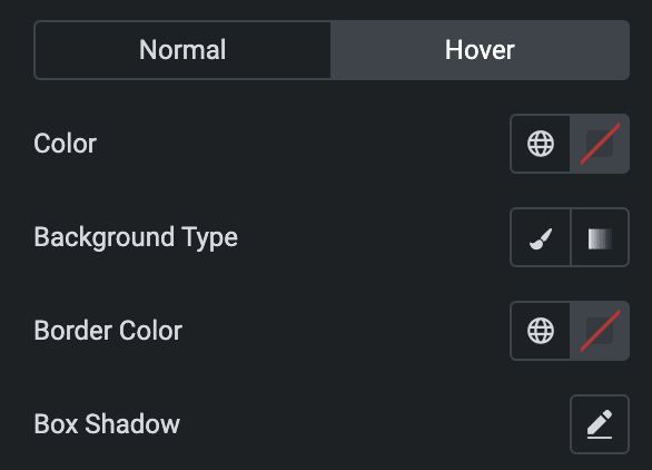 Advanced Price Table: Button Style Settings(Hover)