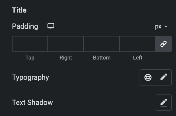 Advanced Button: Title Style Settings