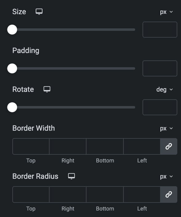 Advanced Price Table: Feature Icon Style Settings