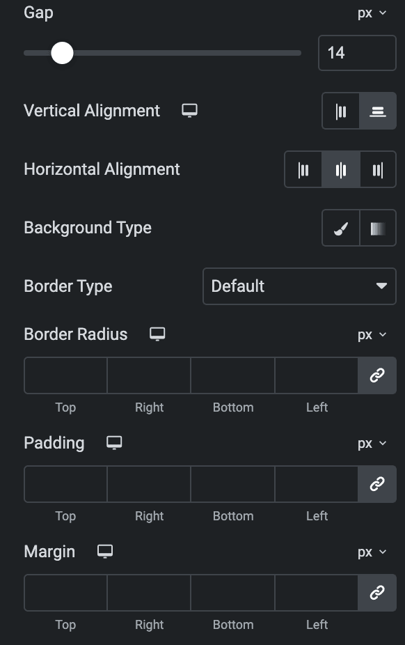 Video Gallery: Filter Box Style Settings