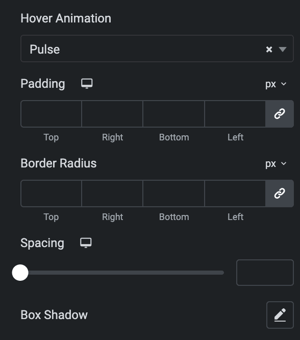 Advanced Button: General Style Settings