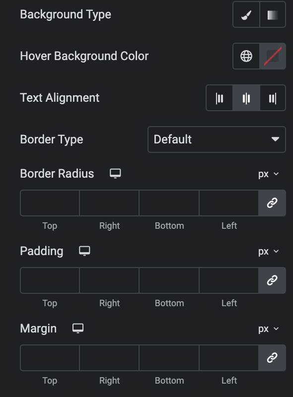 Advanced Price Table: Price Box Style Settings