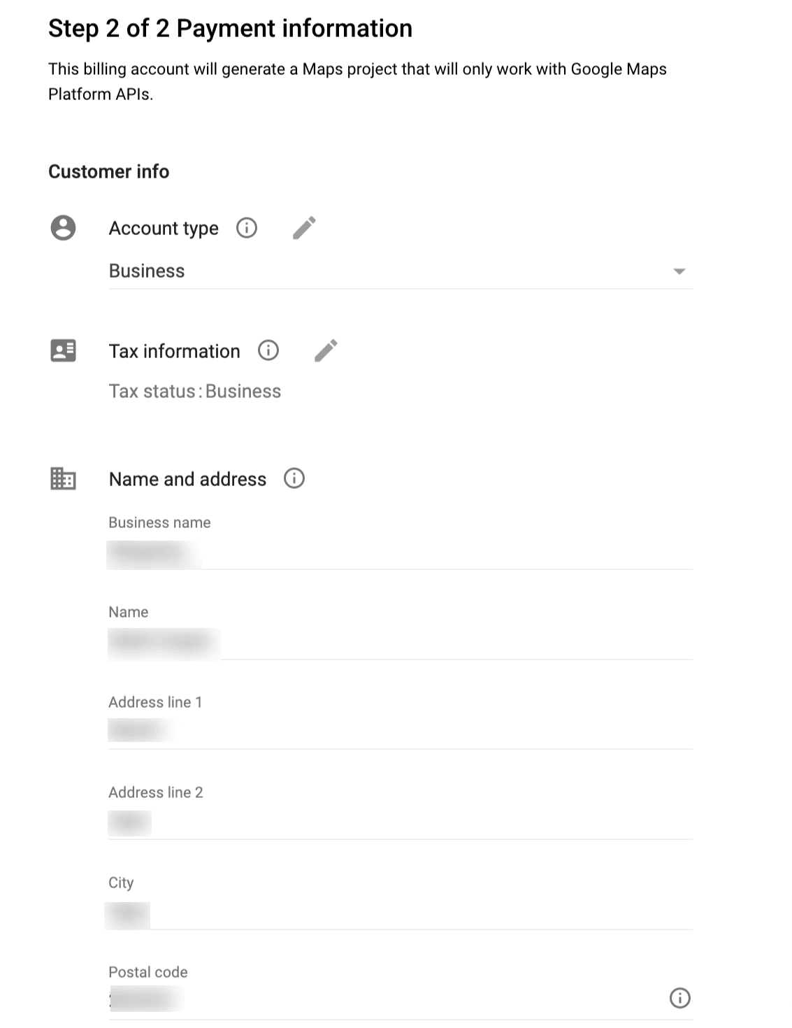 Google Cloud: User Billing Details