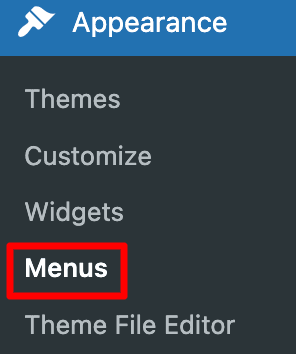 WordPress: Menus Option