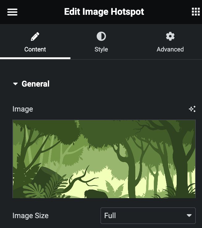 Image Hotspot: General Settings