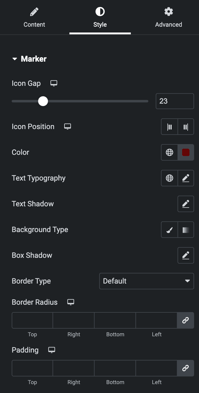 Image Hotspot: Marker Style Settings