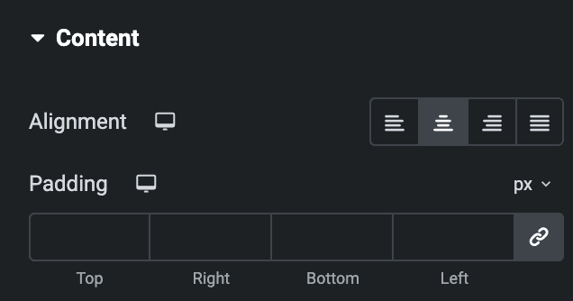 Info Group: Content Style Settings