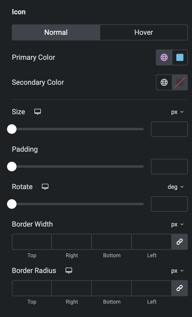 Circular Progress: Icon Style Settings