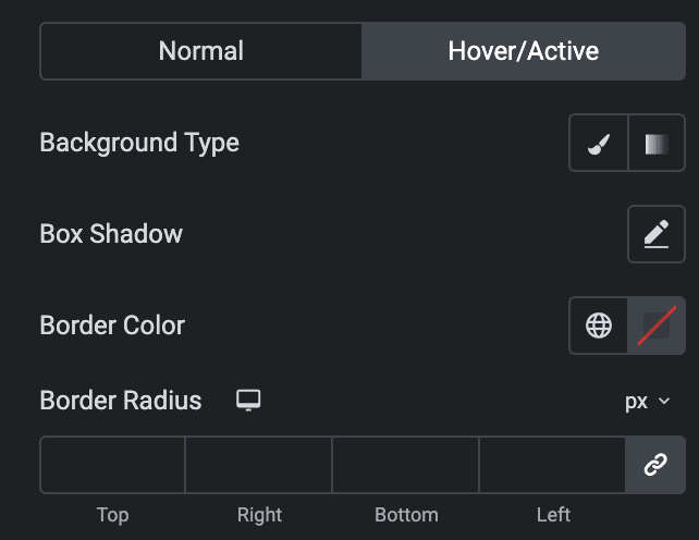 Info Group: Item Style Settings(Hover)