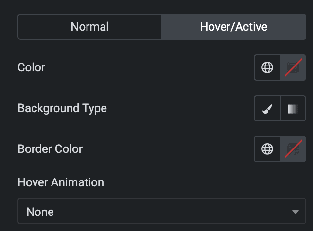 Info Group: Media Style Settings(Hover)