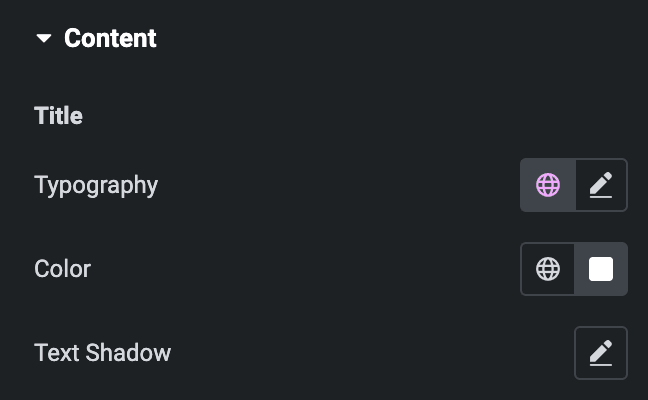 Circular Progress: Content Style Settings