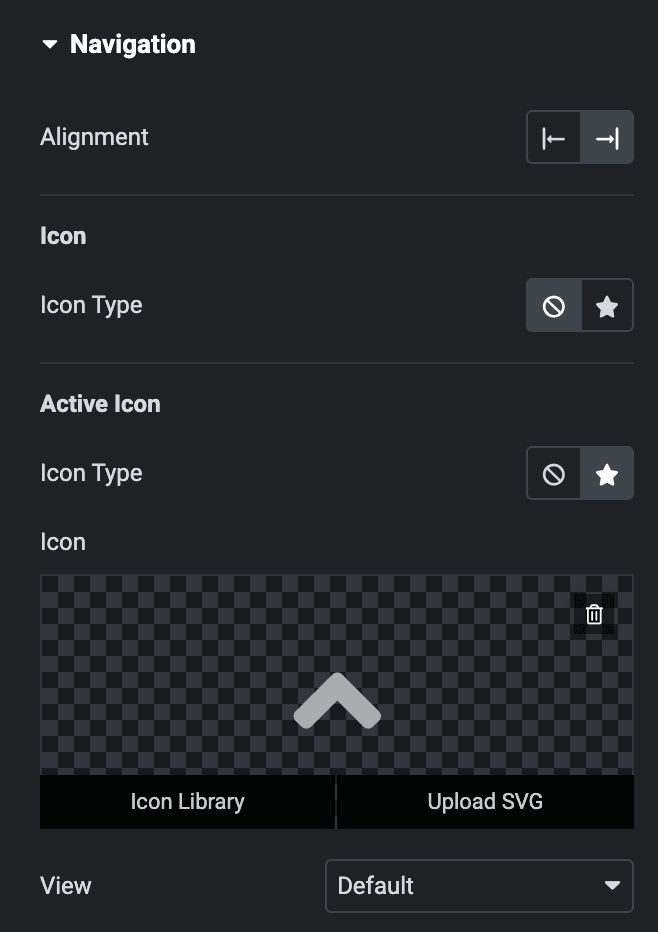 Table Of Content: Navigation Settings